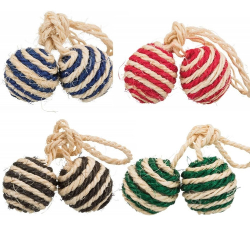 Juguete Trixie Gatos 2 Pelotas Sisal 4.5cm - Petit Pet Shop