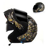 Casco De Moto Abatible Modular Con Bluetooth Manos Libre Dot