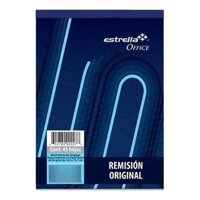 Block Nota de Remisión Estrella 1\u002F4 Carta 5 Pack 45 Hojas Comerciales | MercadoLibre