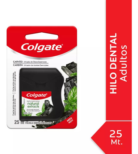 Colgate Hilo Dental Natural Carbón 25m