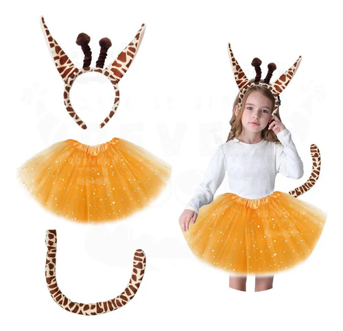 Disfraz Jirafa Primavera Desfile Escolar Marzo Zoo Animalito Safari Obra Teatro Bailable Giraffe Kinder Bonito