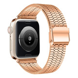 Pulsera De Eslabones Para Apple Watch 9  Correa De Acero Ino