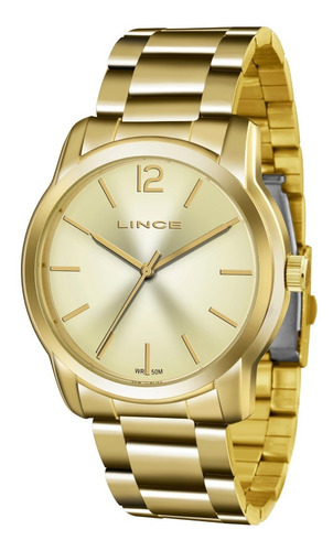 Relogio Lince Feminino Lrg4447l C2kx Dourado Analogico