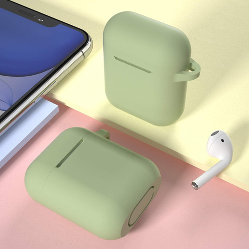 Case Protetora De Silicone Para Fones AirPods 1 E 2 Geração