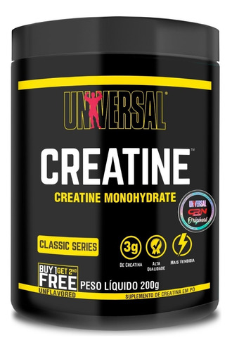 Creatina Universal 200g Importada Melhor Preço Rápido Envio