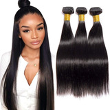 Extensiones Cabello Natural Negro Pelo Lacio 24 PLG / 60 Cm