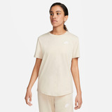 Remera De Moda Mujer Nike Sportswear Club Essentials Blanco