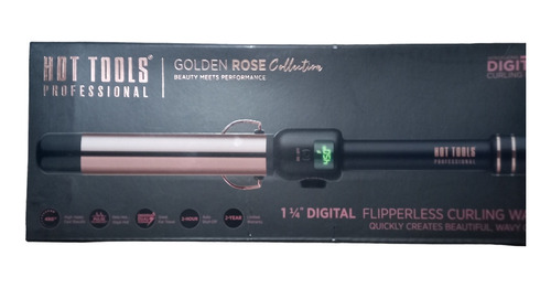 Hot Tools Ferro Rizadora Digital Profesional Oro Rosa Varita