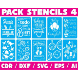 Pack De Vectores Corte Laser - 200 Stencils Variados N°4