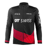 Jaqueta De Ciclismo Marcio May Dt Swiss Fizik Inverno Preta