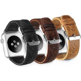 Correa Cuero Genuino 3 Colores Para Reloj Apple Watch