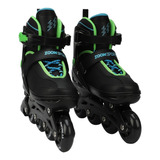  Patines Zoom Electric Verde Negro  Talla S, M Y L