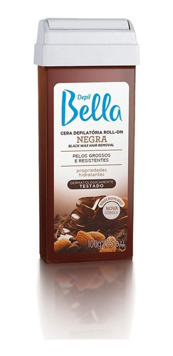 Cera Depil Bella Roll On 100g Com 4 Un.