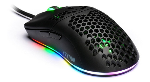 Mouse Raton Gamer Pc Rgb Ligero 7200dpi 7 Botones Yeyian