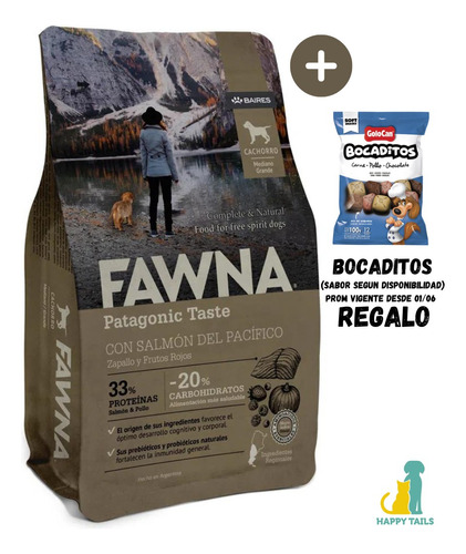 Fawna Perro Cachorro Med/gde X 15 Kg - Happy Tails