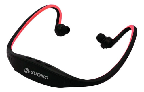 Suono Bs19c Auricular Bluetooth Mp3 Deportivo Color Rojo