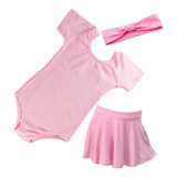 Kit Ballet Balé Roupa Infantil Roupa Tamanho 02 Ao 12 Anos