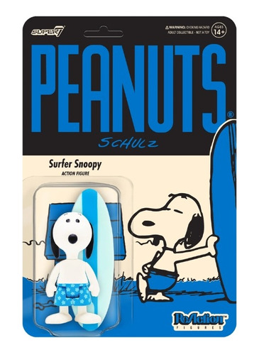 Super 7 Reaction Peanuts Surfer Snoopy 