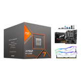 Kit Actualizacion Amd Ryzen 7 8700g A620 + 32gb Ddr5 Rgb