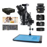 51mp Digital Hdmi Microscopio Cámara Trinocular Pcb Tools