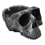 Cinzeiro Crânio Caveira Esqueleto Prata (resina)