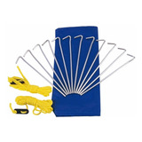 Conjunto De Estacas Para Barracas Nautika Aço Camp Kit