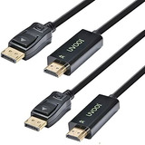 Cable Displayport A Hdmi Uvooi 4k De 10 Ft Paquete De 2