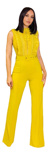 Palazzo Elegante Dama Completo Jumpsuit Encajestrech Jp21966