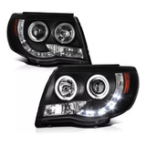 Par De Faros Toyota Tacoma 2005 A 2011 Con Lupa Y Leds