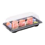 Restaurantware Roku Bandejas Para Sushi De 5,4 X 3 Pulgadas,