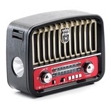 Radio Retro Vintage Am Fm Sd Usb Reca Altomex J108 Mp3 110v/220v