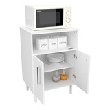 Mueble Microondas Y Horno Organizador Con Ruedas 56163 Luico