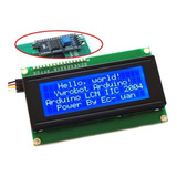 Display Lcd Backlight Azul 20x4 + I2c Arduino Compatible Ct 