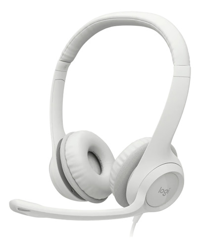 Headset Logitech H390 - Rose/branco