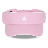 Jockey Lgnd Light Pink Visor White Star