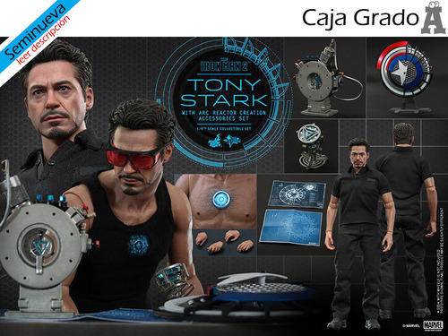 Hot Toys Mms273 Tony Stark Arc Reactor Iron Man Escala 1/6