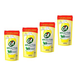 Detergente Cif Bio Active Gel Limón Repuesto 4u De 450ml