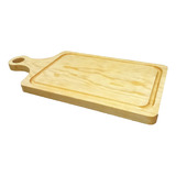 6pzs Tabla Plato Asado Carne Alimentos 19x40 C/mango S/logo