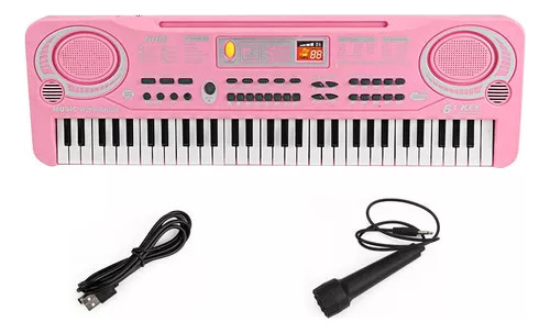 Piano, Teclado Musical Infantil, Micrófono Eléctrico, Karaok