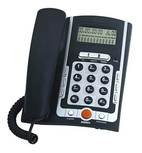 Telefono De Mesa Pared Fijo Identificador Altavoz Winco 6070