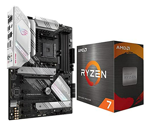  Paquete Procesador Amd Ryzen 7 5700x Y Placa Base Asus Rog 