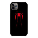 Funda Uso Rudo Tpu Para iPhone Spiderman Araña Roja Negro