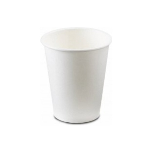 Vasos 7 Oz  Blancos En Cartón Biodegradables X 1000 Unidades