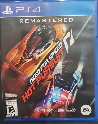 Need For Speed: Hot Pursuit Remastered  Ps4 Físico