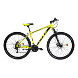 Mountain Bike Slp 5 Pro R29 L 21v Frenos De Disco Mecánico Cambios Slp Color Amarillo/negro Con Pie De Apoyo  