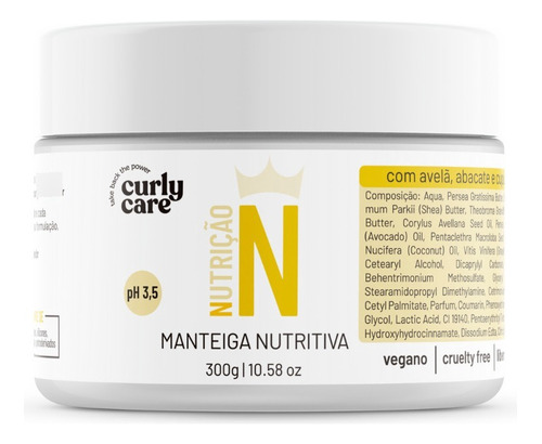 Linha N Curly Care Manteiga Nutritiva 300g