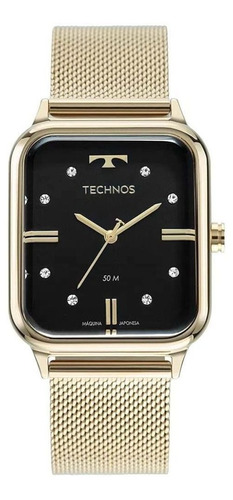 Relógio Technos Style  Dourado Feminino 2039cq/1p