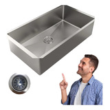 Cuba 80x40 Pia De Inox Grande Para Louça Cozinha Gourmet