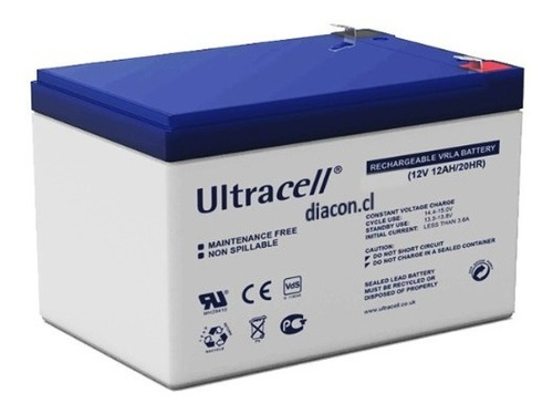 Batería Recargable 12v 12ah, Ultracell / Diacon