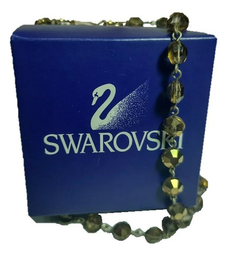 Collar Con Cristales Swarovski Golden 